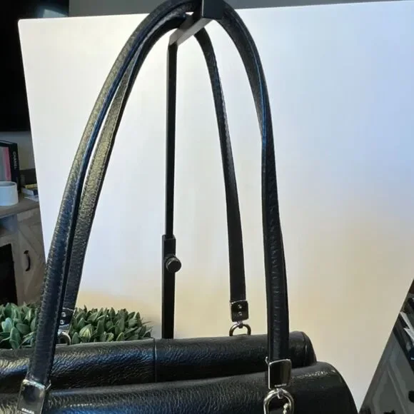 Coach Madison Madeline pebbled leather East/West Satchel silver hardware - Picture 5 of 9